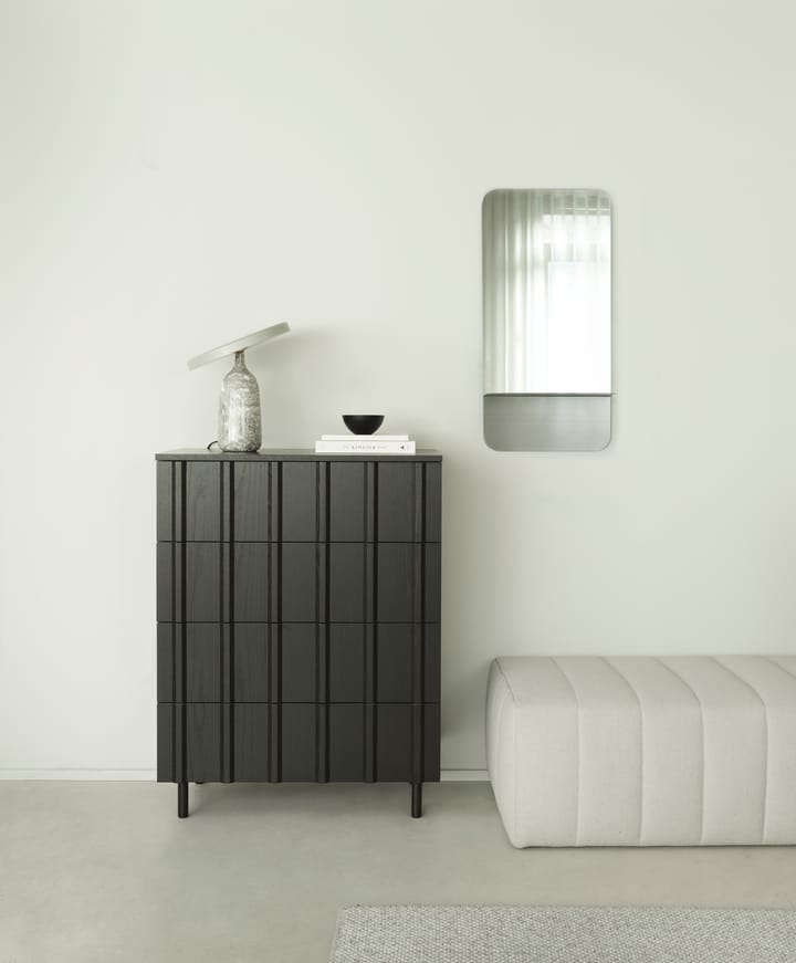 Rib lipasto 4 laatikkoa, Soft Black Normann Copenhagen