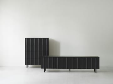 Rib lipasto 4 laatikkoa - Soft Black - Normann Copenhagen
