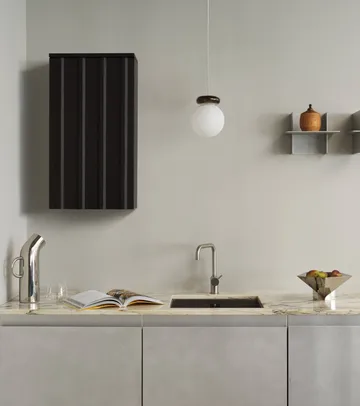 Rib seinäkaappi - Soft black, 73x40x23 cm - Normann Copenhagen
