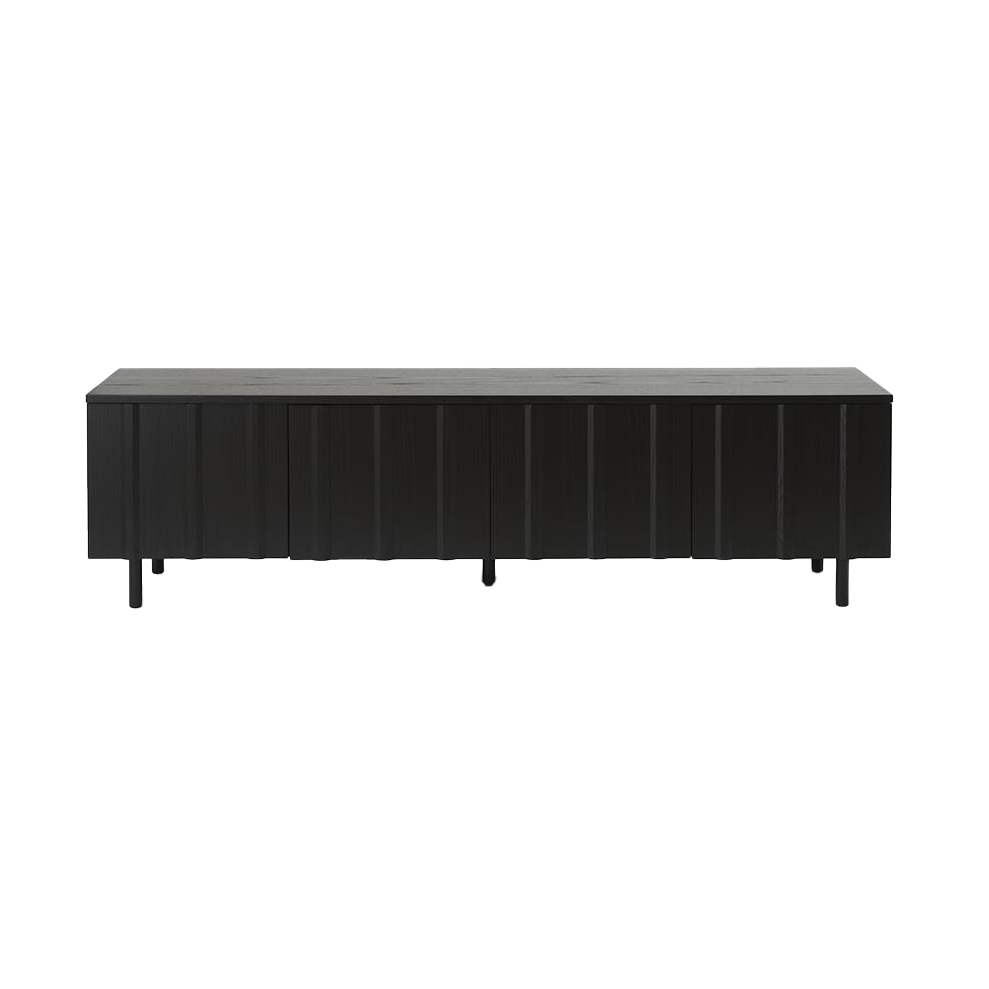 Normann Copenhagen Rib sideboard matala Soft Black | Skandinaavinen Sisustus | Senkit & Sivupöydät | Musta