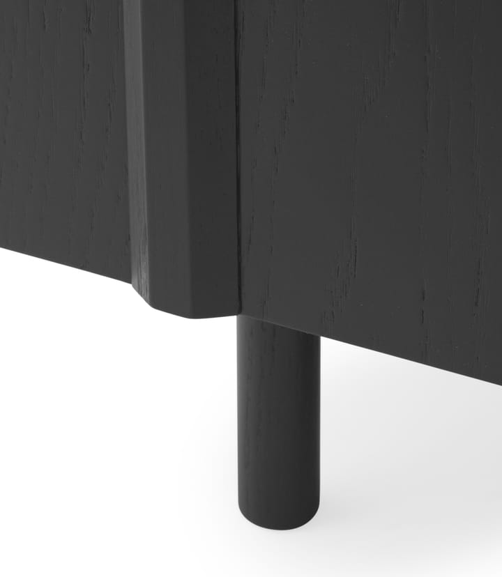 Rib sivupöytä 45 x 159 cm - Soft Black - Normann Copenhagen