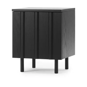 Rib yöpöytä - Soft black, 52x42x40 cm - Normann Copenhagen