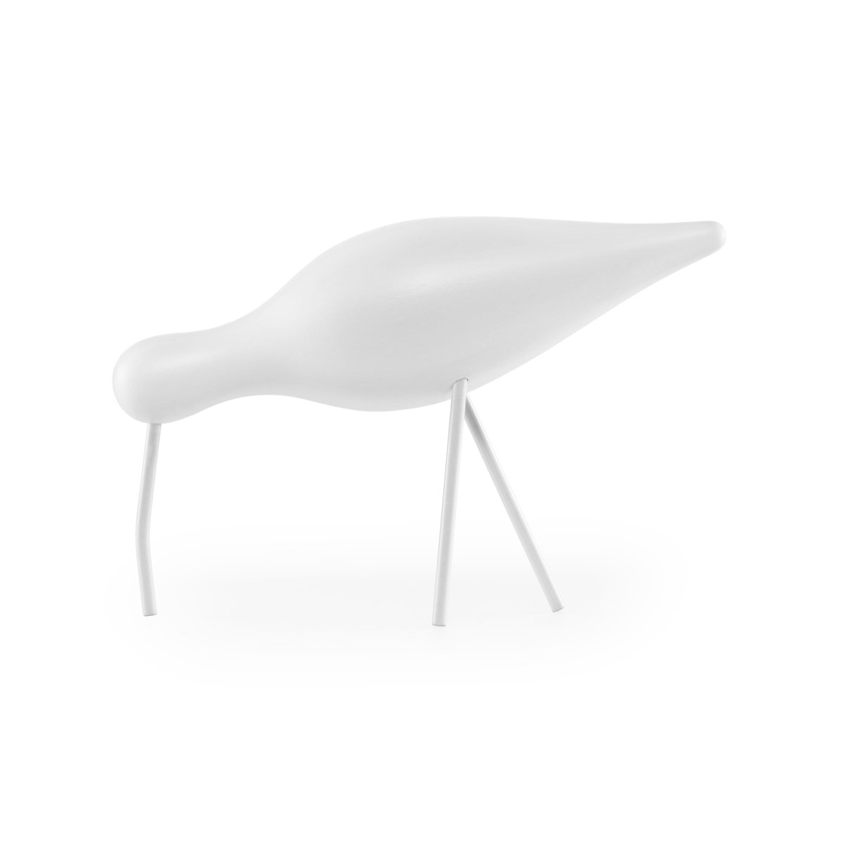 Normann Copenhagen Shorebird valkoinen iso | Skandinaavinen Sisustus | Puuhahmot | Valkoinen