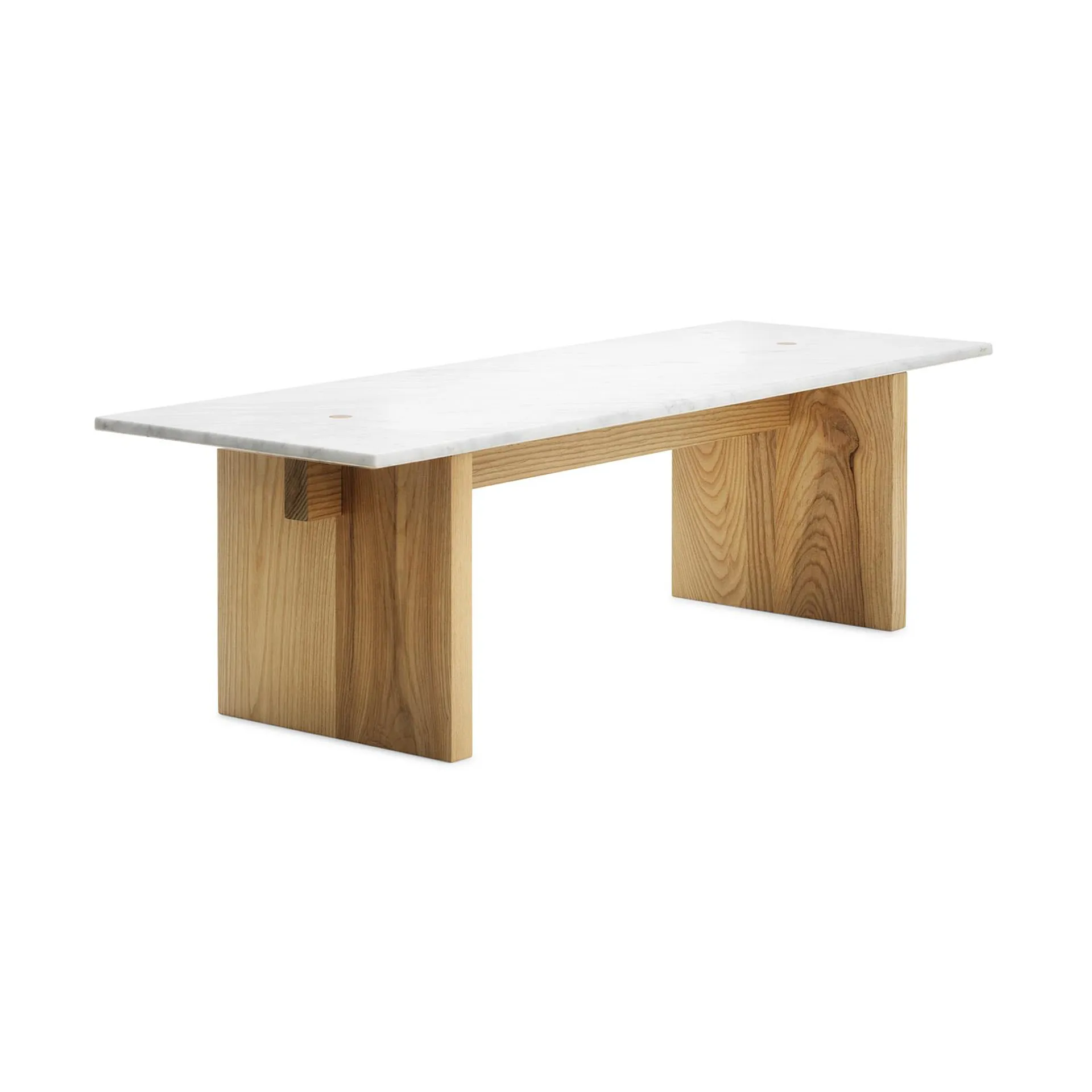Solid Table sohvapöytä 130x38,5x40 cm, Valkoinen Normann Copenhagen