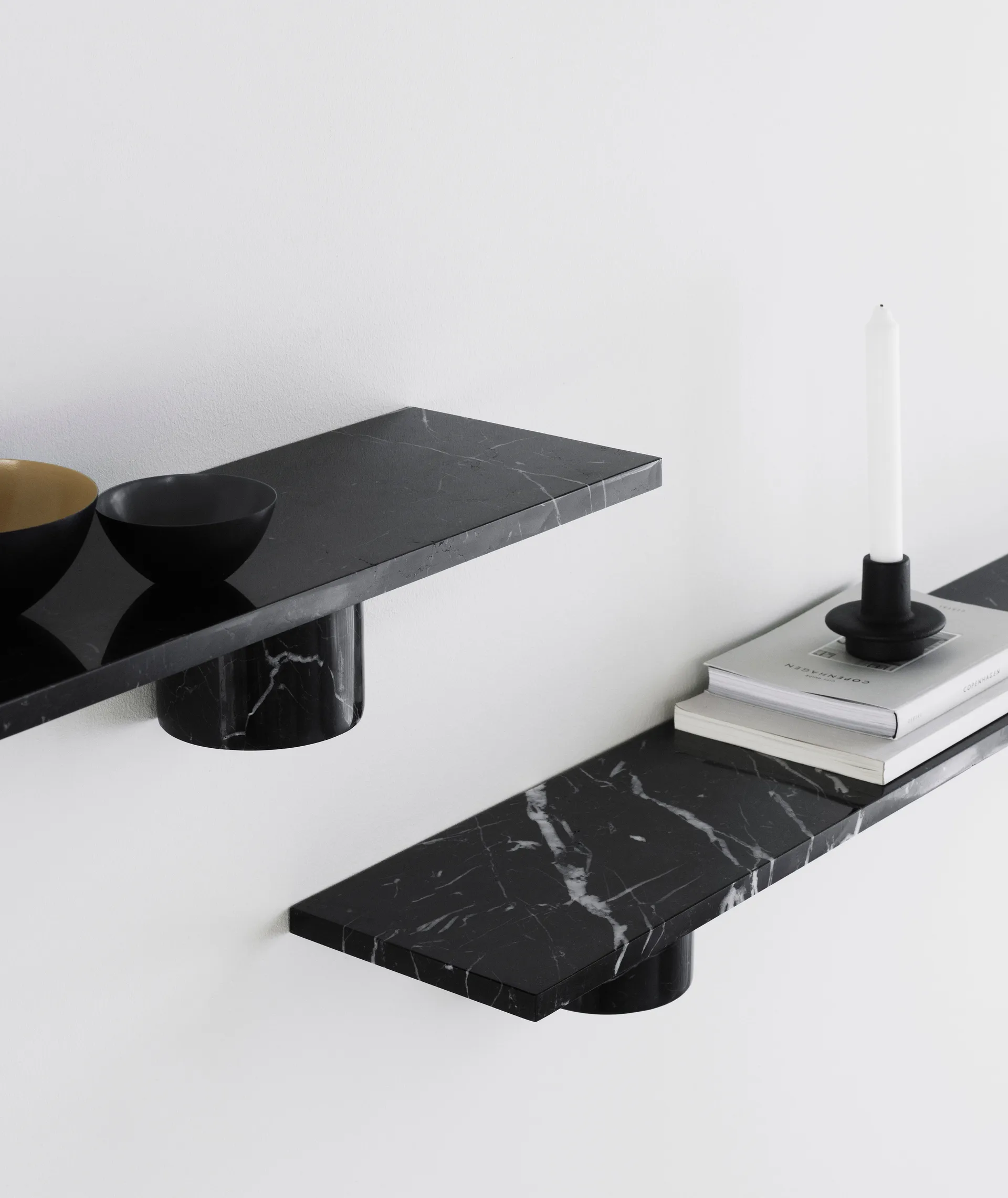 Sten Shelf hylly 120 cm, Black marble Normann Copenhagen
