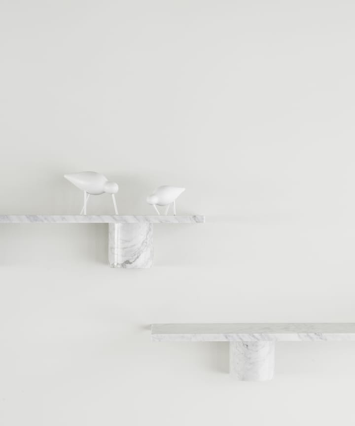 Sten Shelf hylly 120 cm, White marble Normann Copenhagen