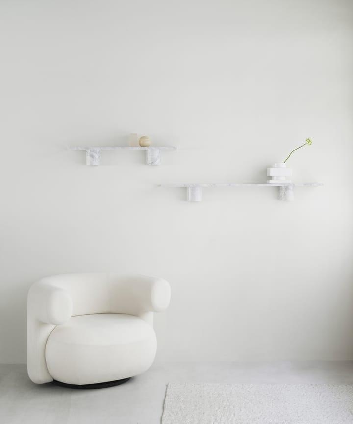 Sten Shelf hylly 120 cm, White marble Normann Copenhagen