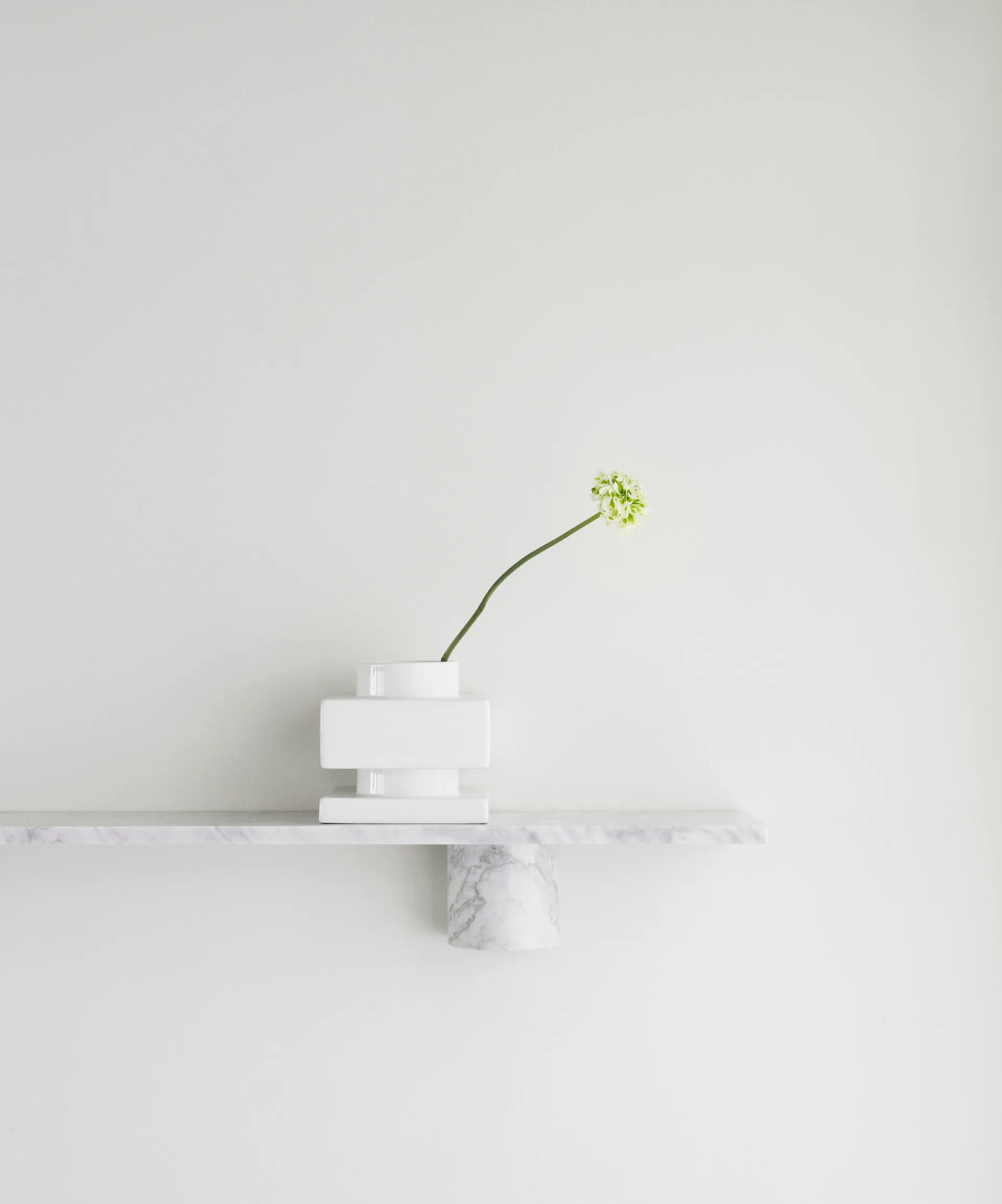 Sten Shelf hylly 80 cm, White marble Normann Copenhagen