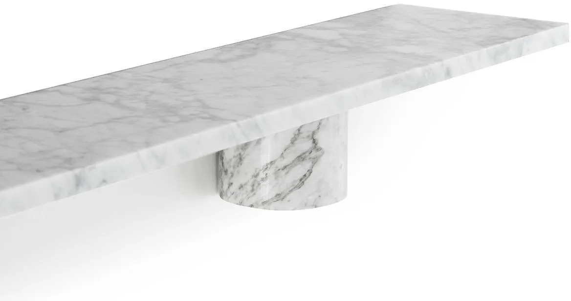 Sten Shelf hylly 80 cm, White marble Normann Copenhagen