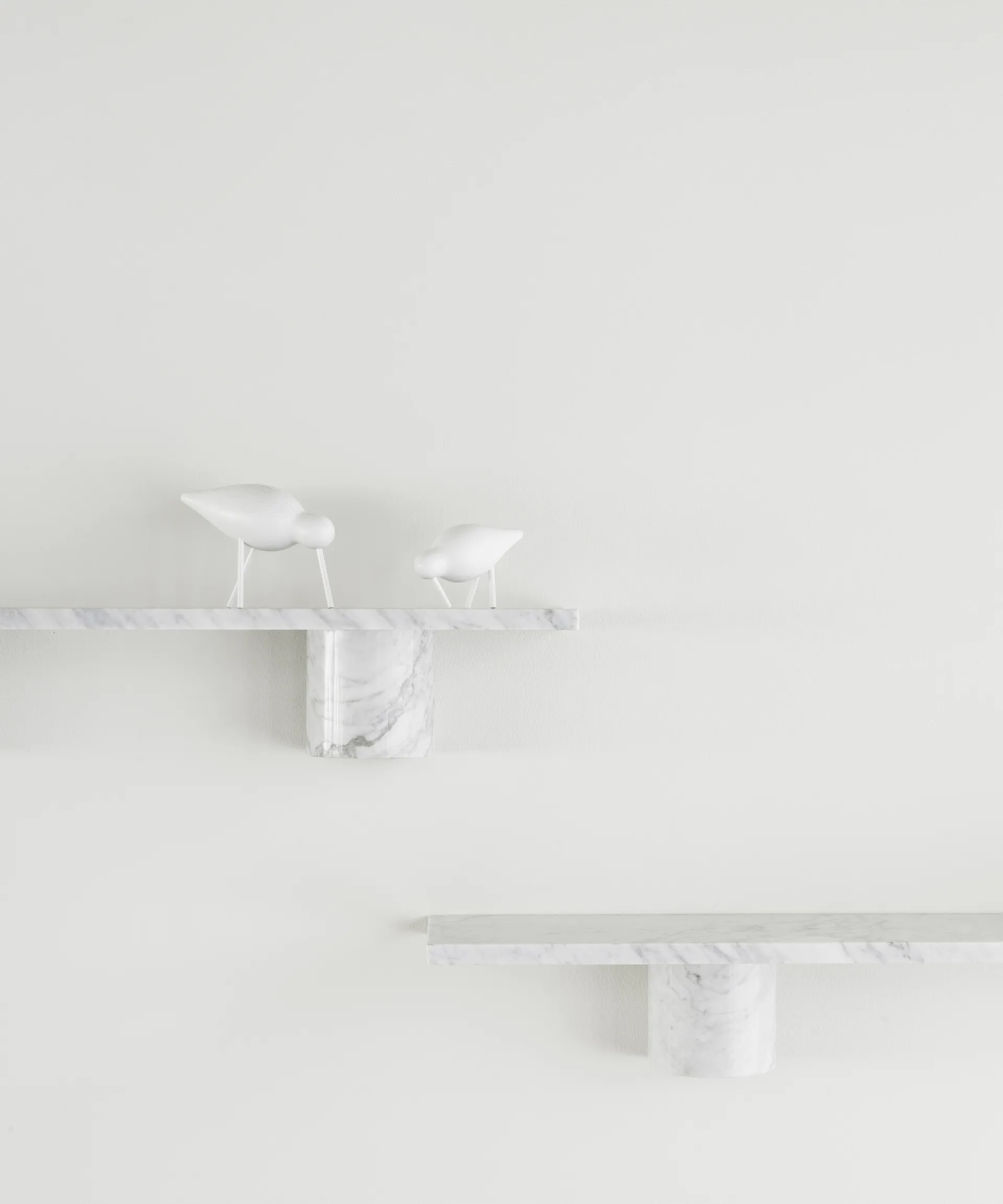 Sten Shelf hylly 80 cm, White marble Normann Copenhagen