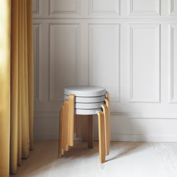 Tap pyöreä jakkara - Harmaa-tammi, Ø41x43 cm - Normann Copenhagen