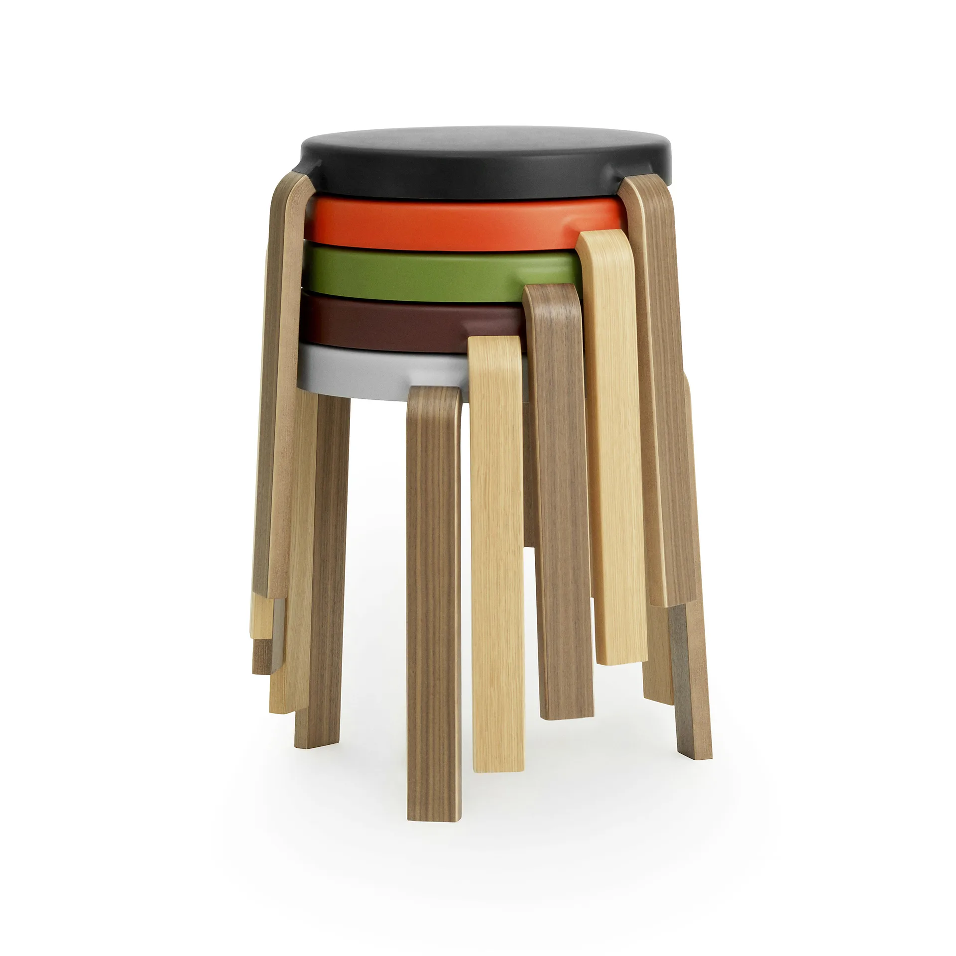 Tap pyöreä jakkara, Harmaa-tammi, Ø41x43 cm Normann Copenhagen