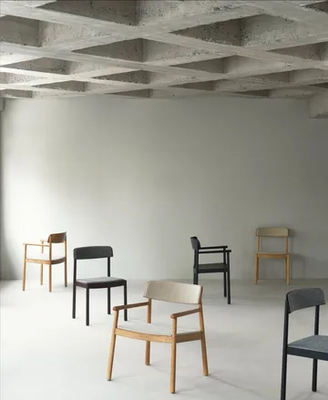 Timb äsinojatuoli tyynyllä - Musta/ Ultra Nahka - Musta - Normann Copenhagen