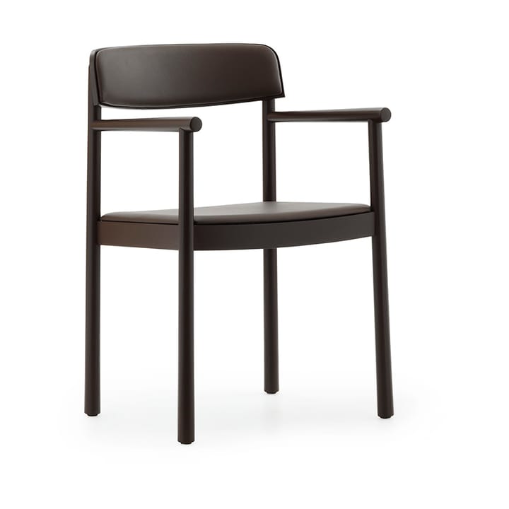 Timb käsinojatuoli - Ruskea saarni Ultra Leather Chocolate - Normann Copenhagen