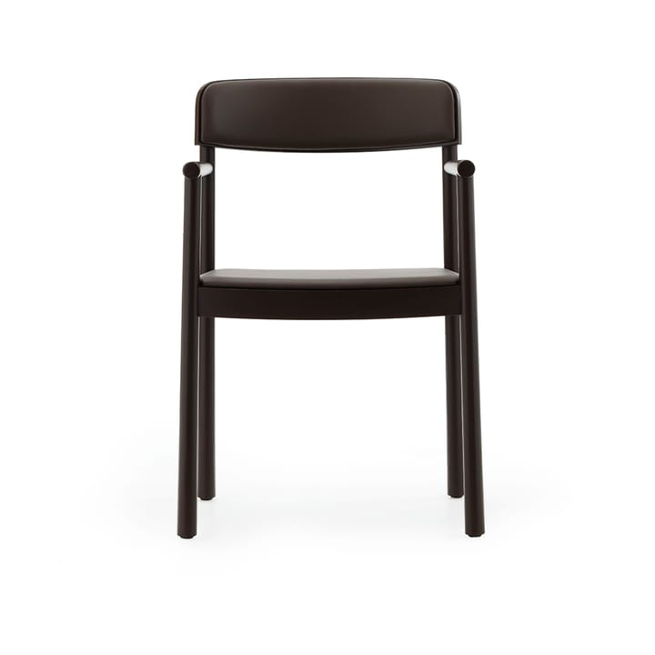 Timb käsinojatuoli, Ruskea saarni Ultra Leather Chocolate Normann Copenhagen