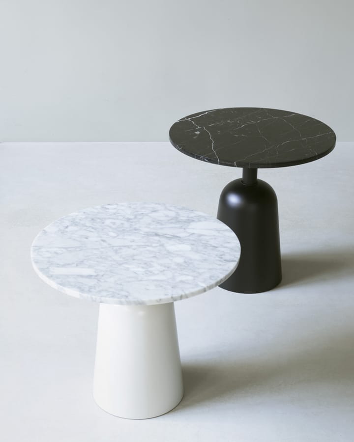 Turn säädettävä pöytä Ø 55 cm - Musta marmori - Normann Copenhagen