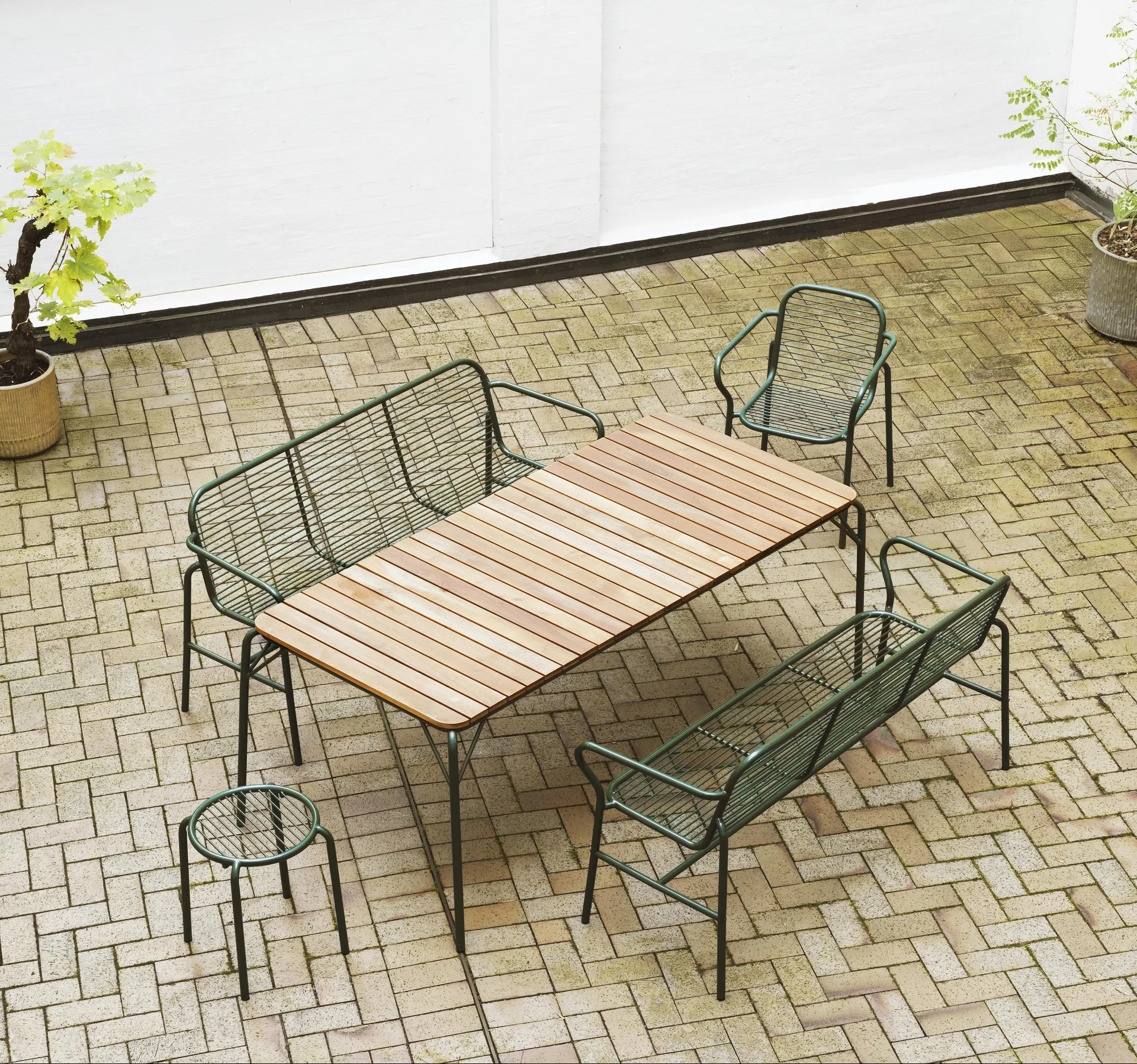 Vig pyöreä jakkara, Vihreä, Ø41x46 cm Normann Copenhagen