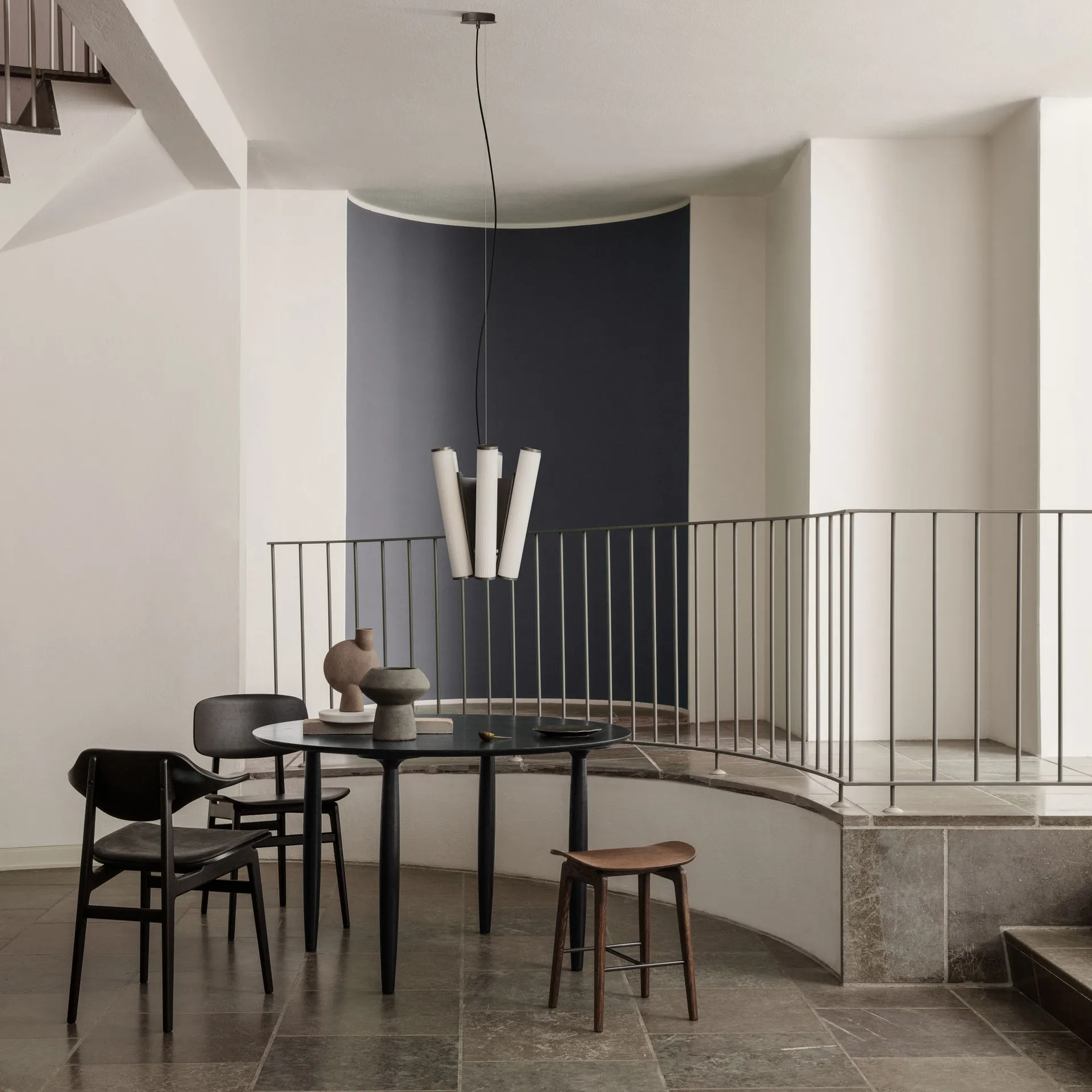 Deco Chandelier -kattovalaisin, Valkoinen-musta NORR11