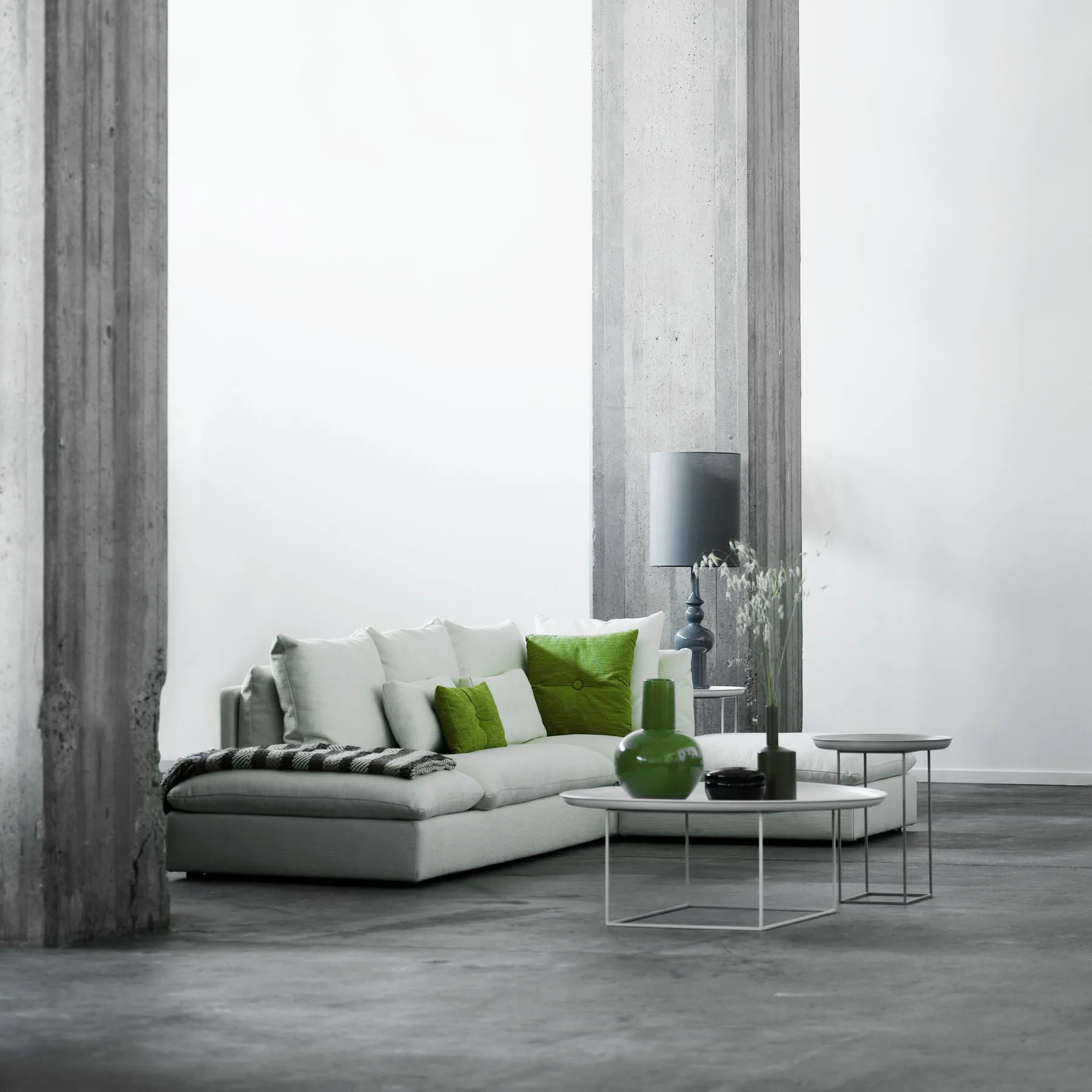 Duke sohvapöytä large, Antique white NORR11