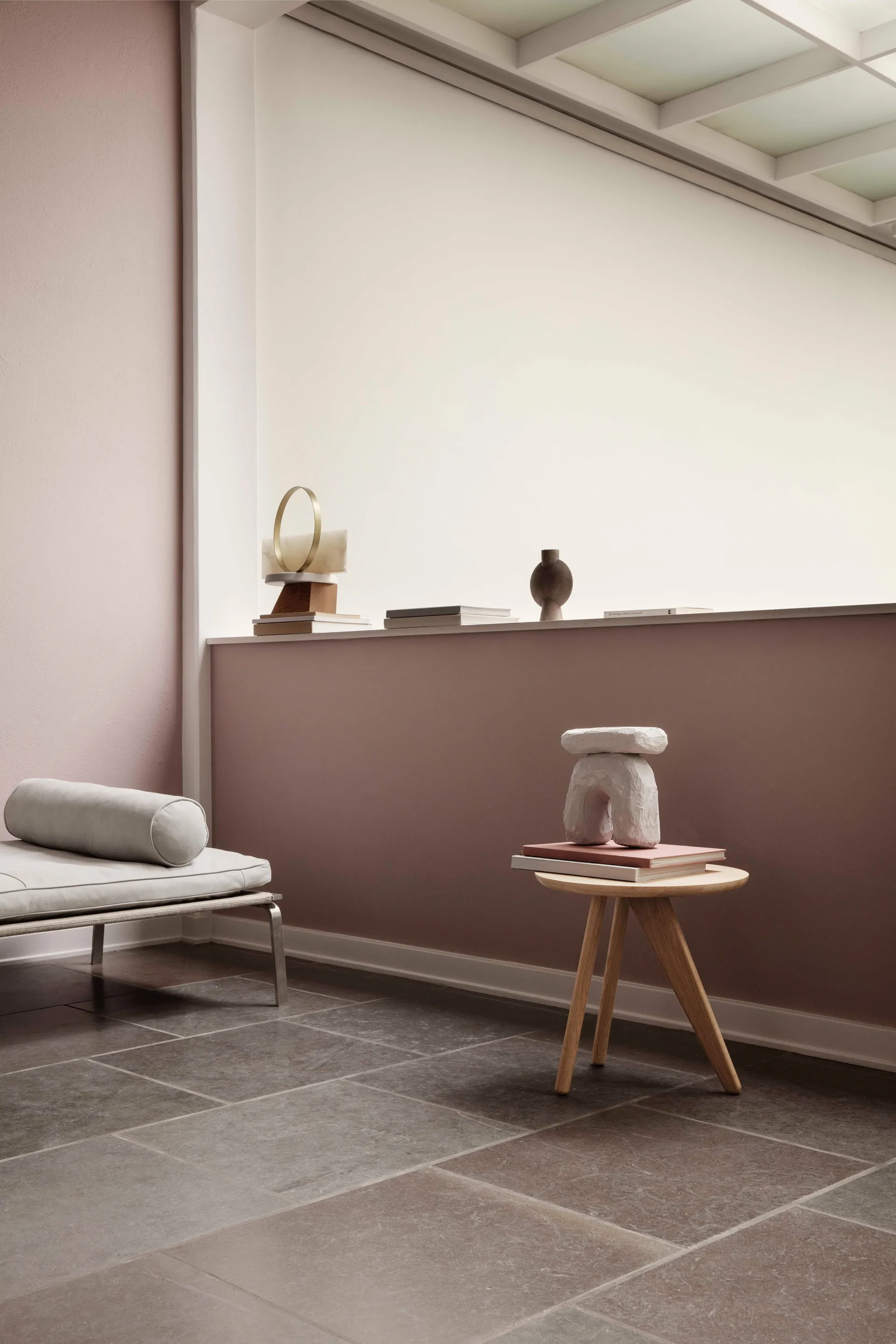 Fin sivupöytä Ø40 cm, Natural oak NORR11