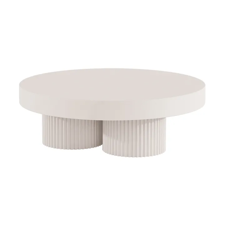 Gear sohvapöytä - Chalk, Ø120 cm - NORR11