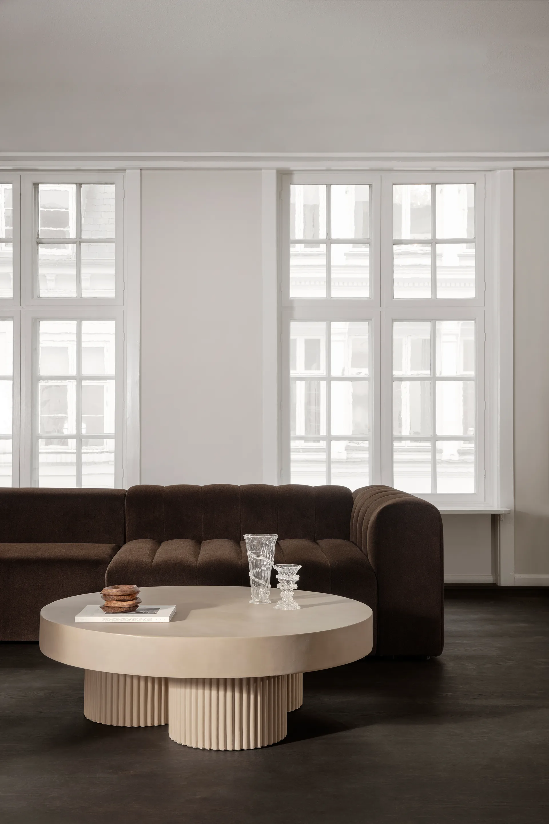 Gear sohvapöytä, Chalk, Ø120 cm NORR11