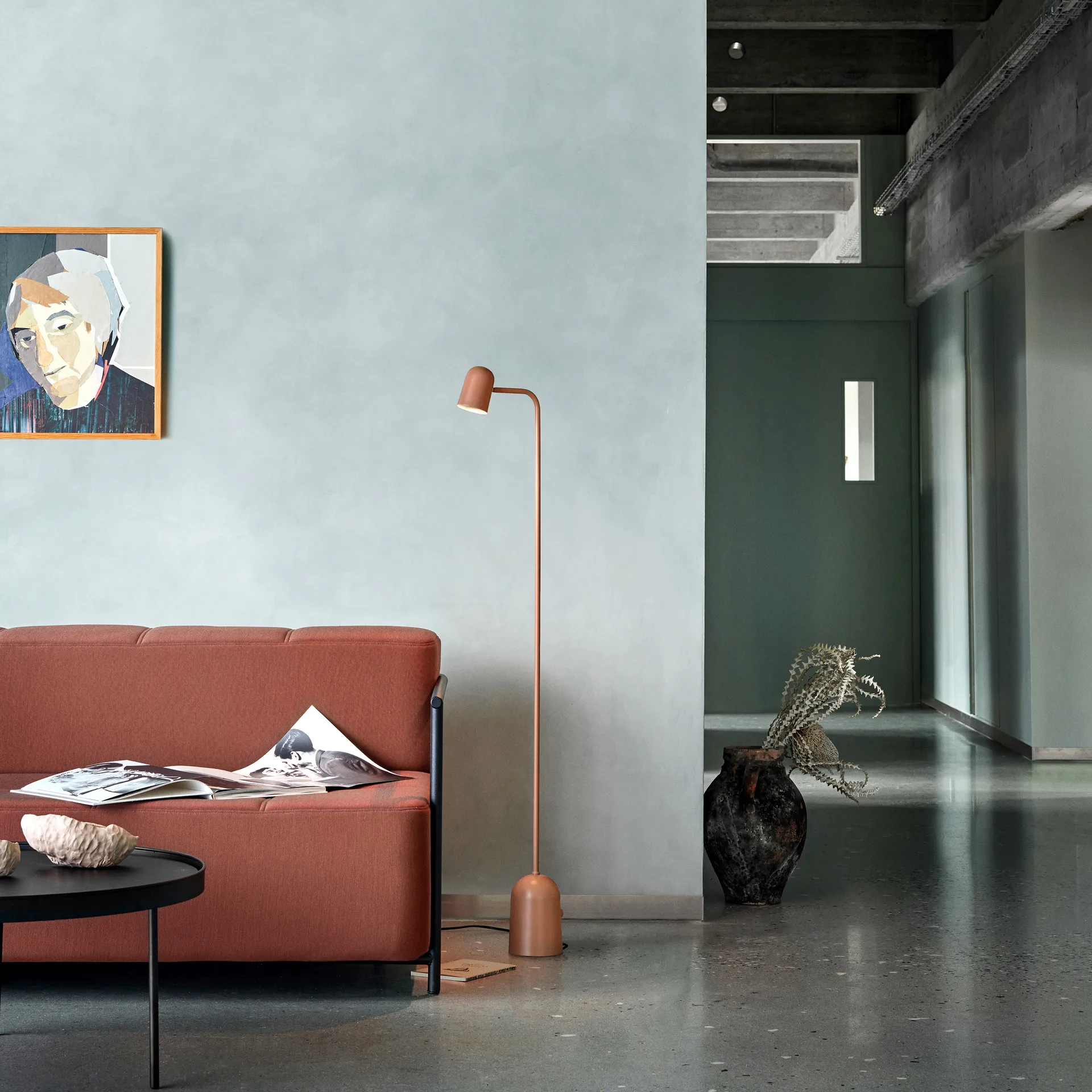 Buddy lattialamppu, Warm beige Northern