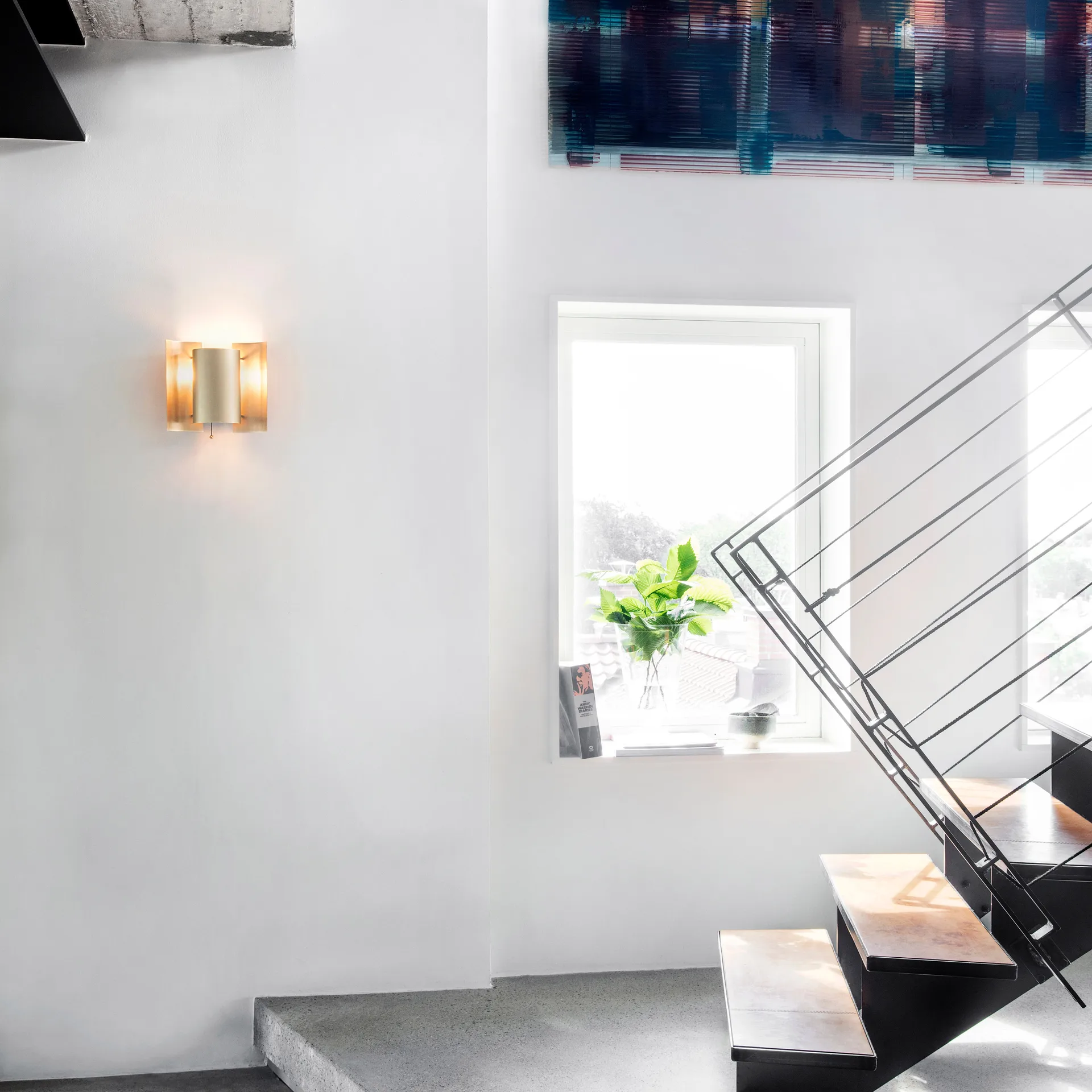 Butterfly seinävalaisin, messinki Northern