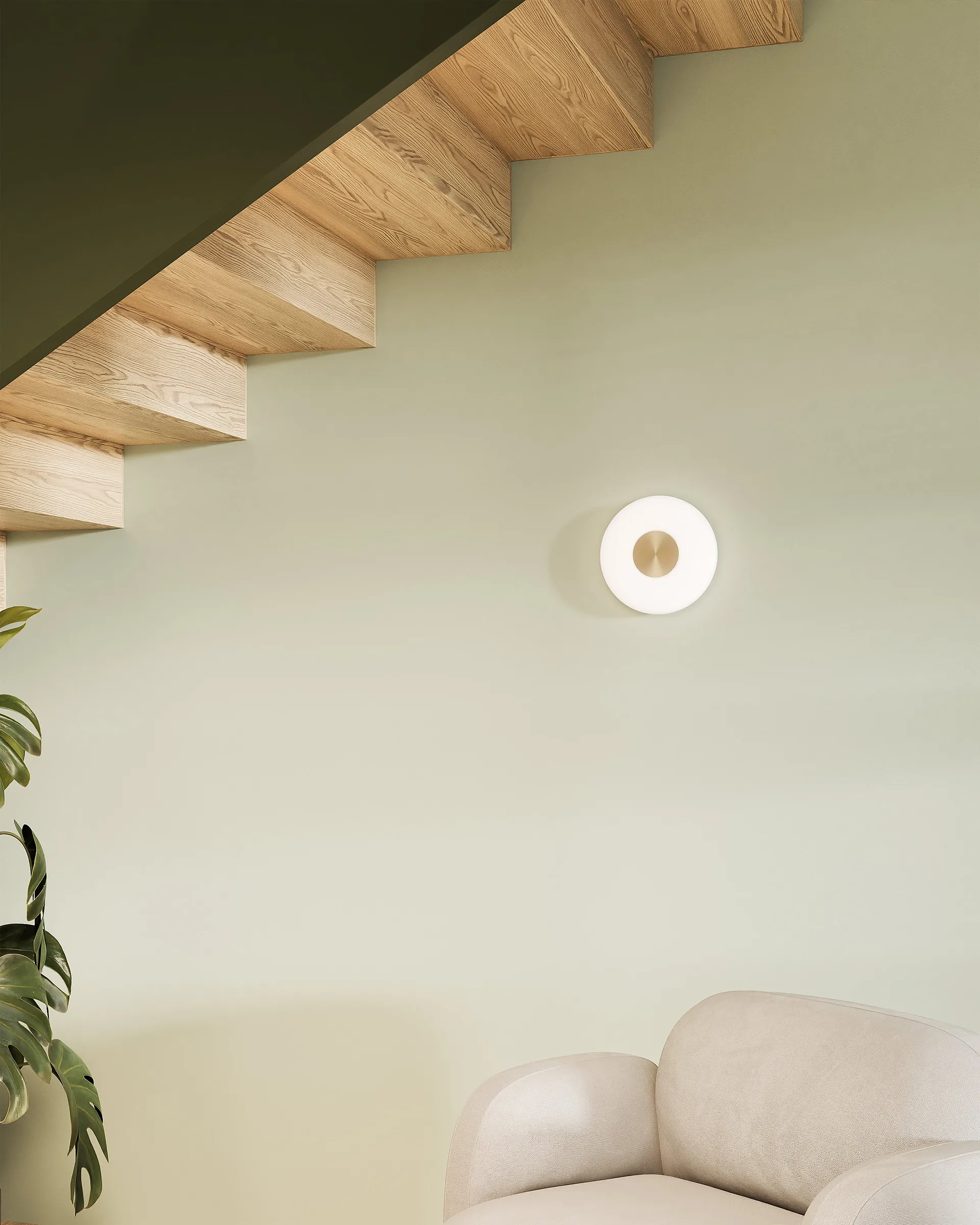 Glint seinälamppu Ø25 cm, Opalilasi valkoinen Northern