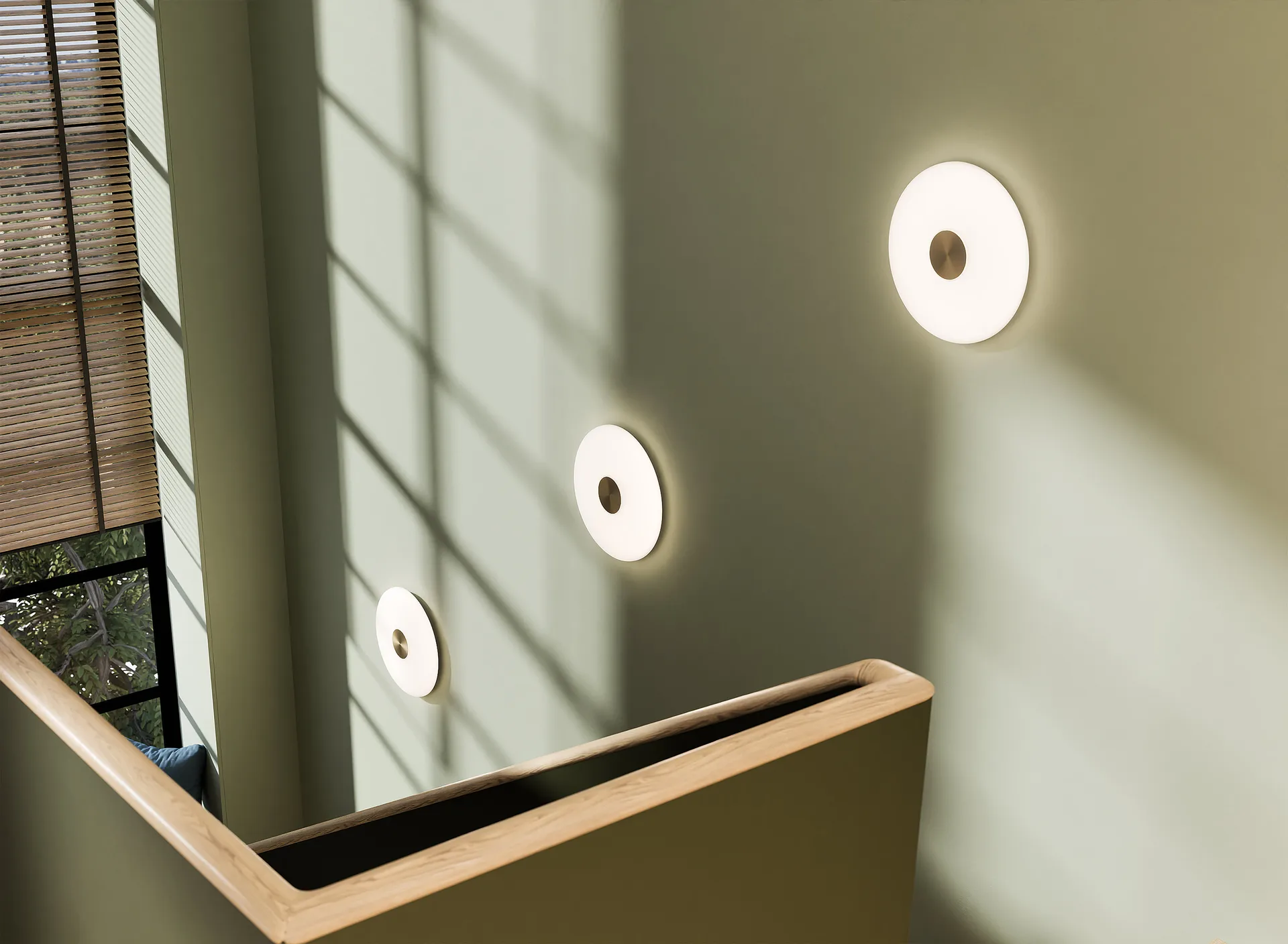 Glint seinävalaisin Ø 36 cm, Opalilasi valkoinen Northern