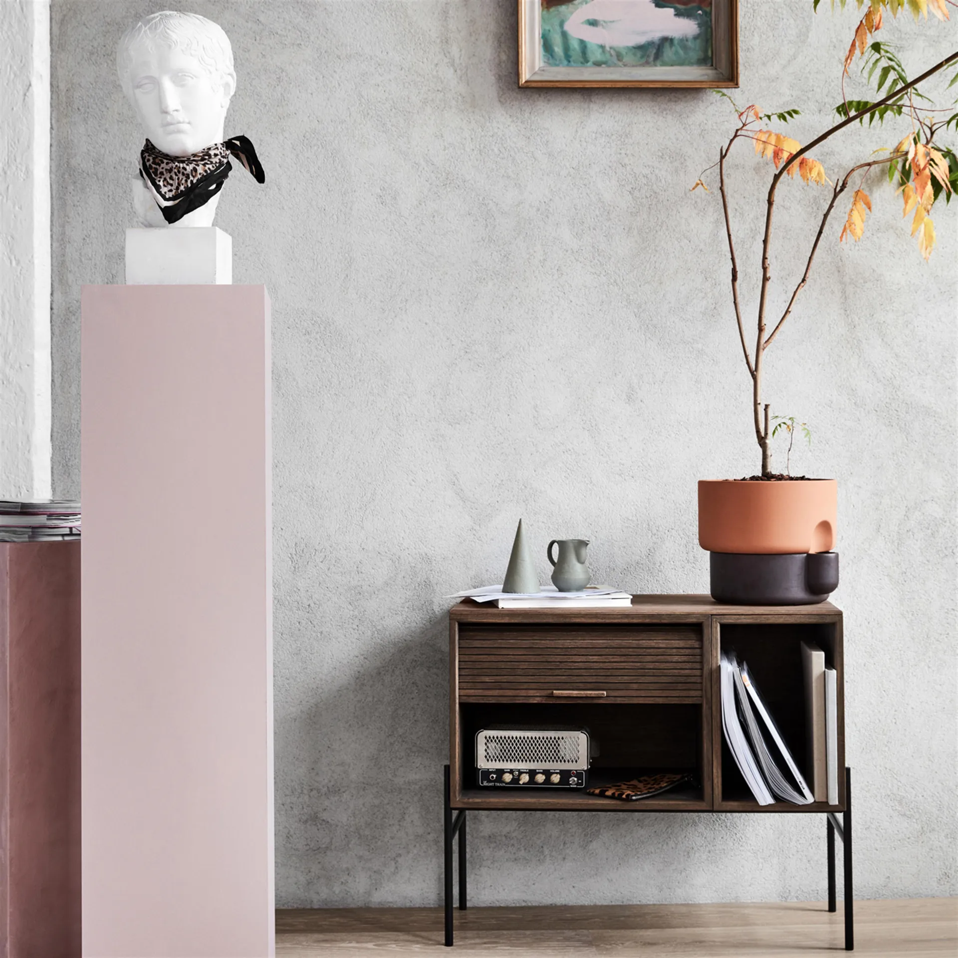 Oasis itsekasteleva ruukku, suuri Ø27.5 cm, Tummanruskea Northern