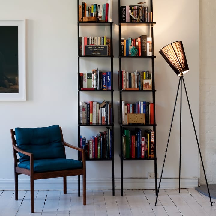 Oslo Wood -lattiavalaisin, Beige, mattamusta runko Northern