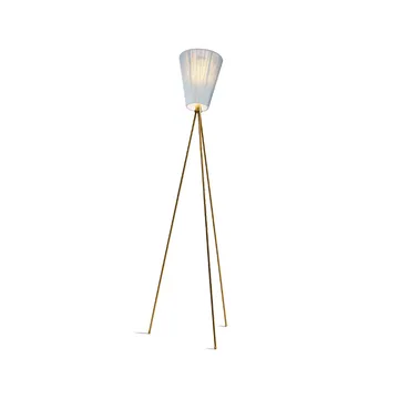 Oslo Wood -lattiavalaisin - Light blue, kultainen runko - Northern