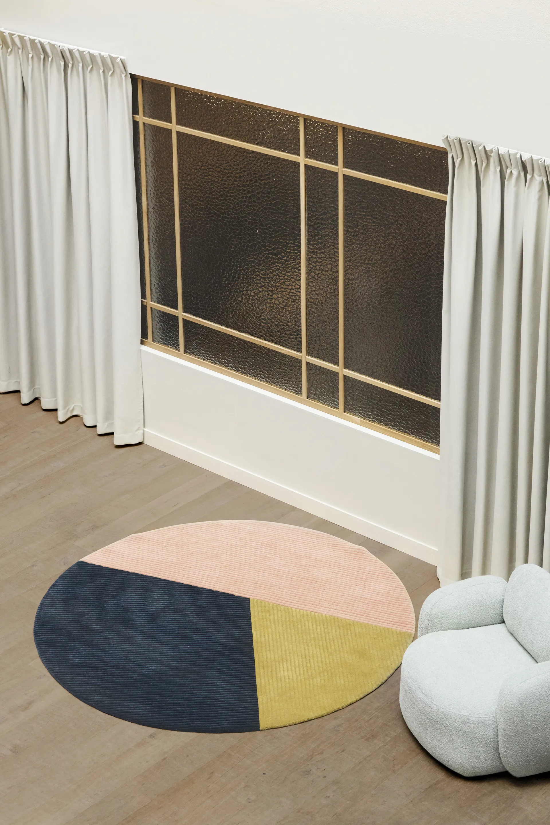 Row matto pyöreä Ø 200 cm, Trio Northern