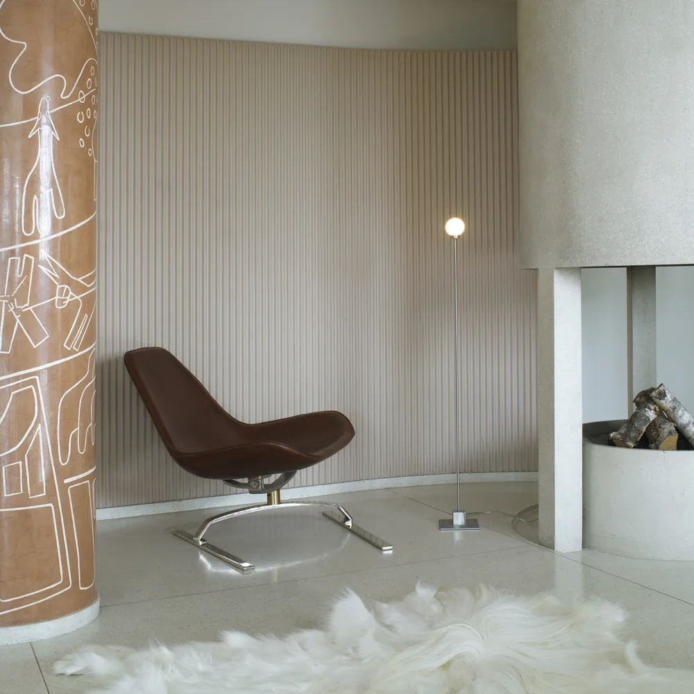 Snowball lattiavalaisin, Steel, valkoinen opaalilasi Northern