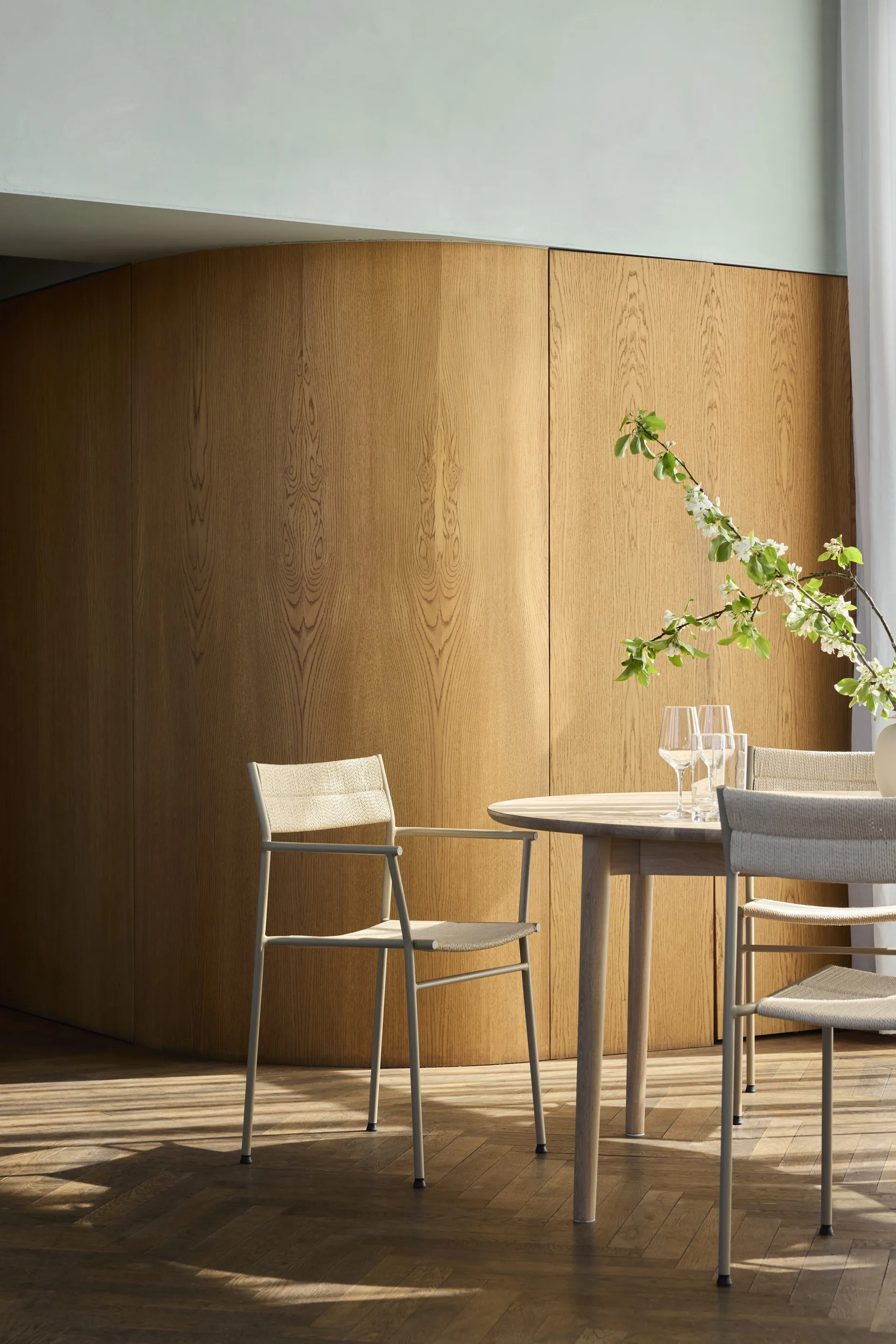 Vev-tuoli, Harmaa beige natural rope Northern