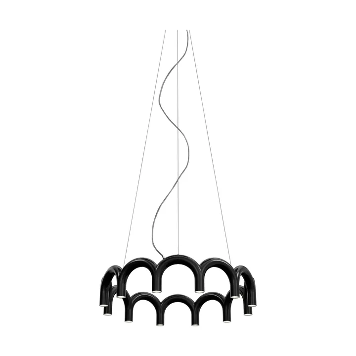 Arch circle valaisin Ø76 cm - Musta, Ø98 cm - Oblure