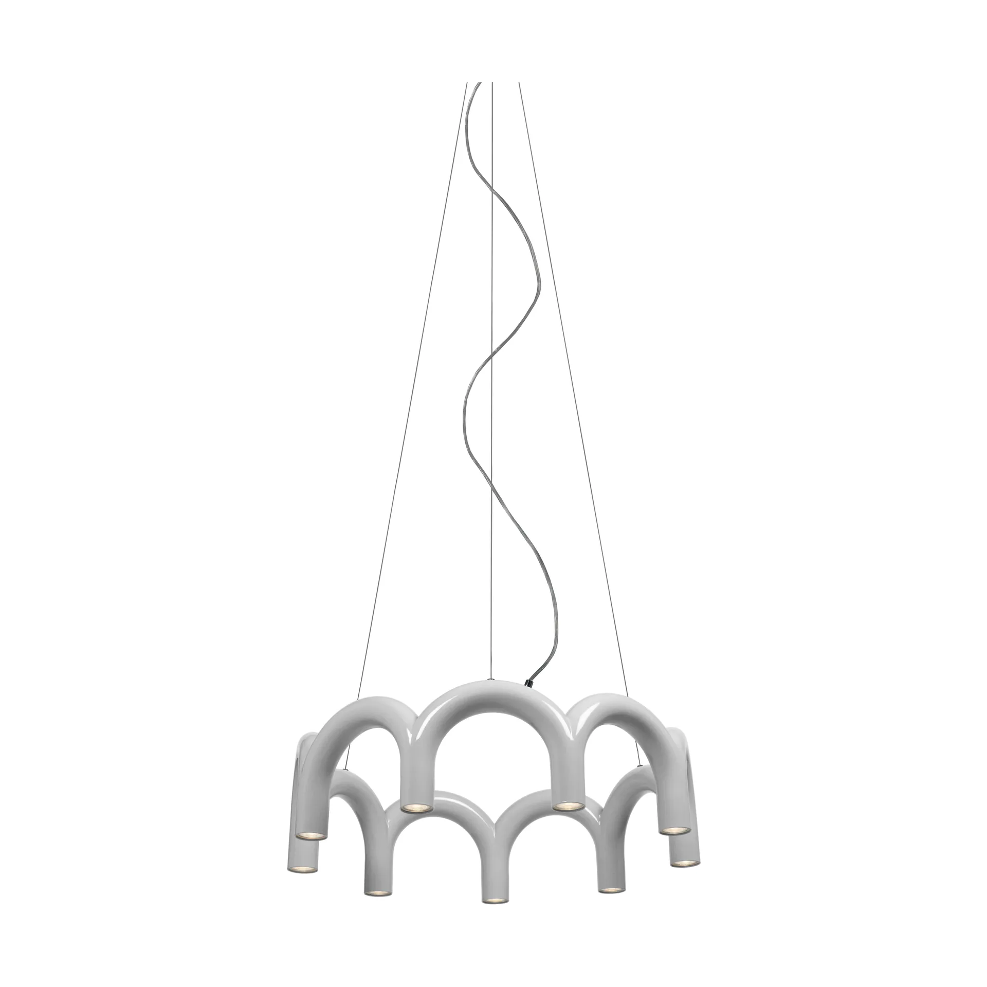 Arch circle valaisin Ø76 cm, Valkoinen, Ø76 cm Oblure