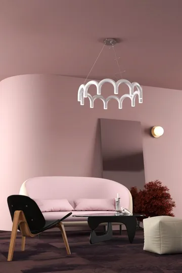 Arch circle valaisin Ø76 cm - Valkoinen, Ø98 cm - Oblure