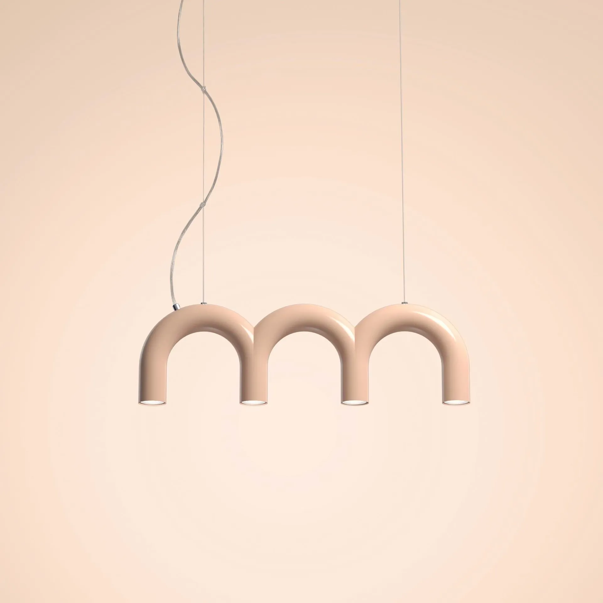 Arch triplette riippuvalaisin, Nude, 65,6 cm Oblure