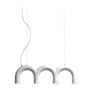 Arch triplette riippuvalaisin - Valkoinen, 65,6 cm - Oblure