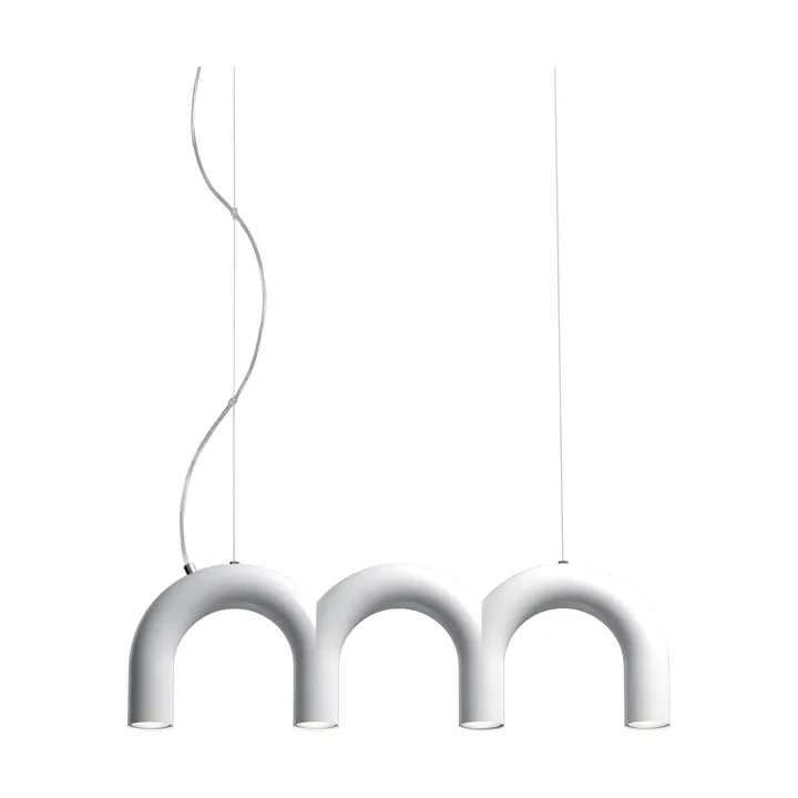 Arch triplette riippuvalaisin - Valkoinen, 65,6 cm - Oblure