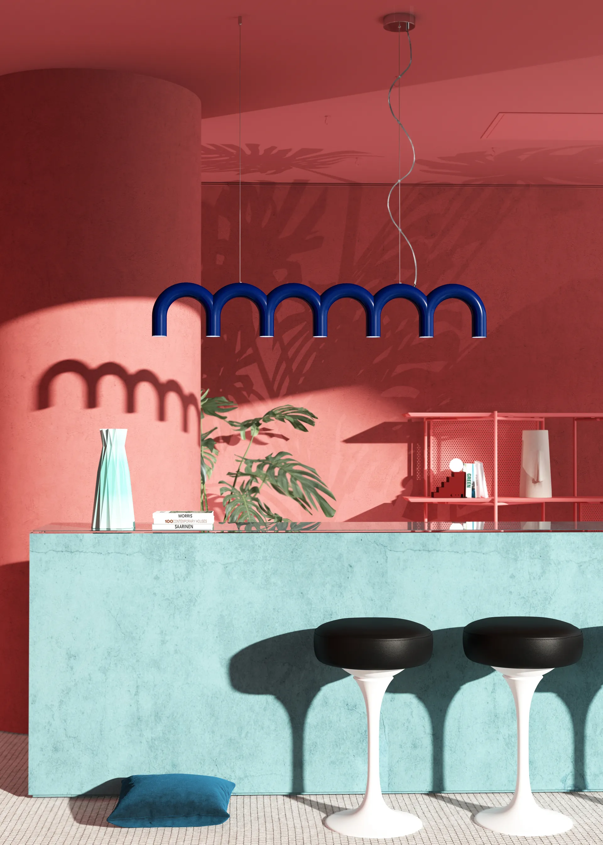 Arch valaisin 125,6 cm, Sininen Oblure