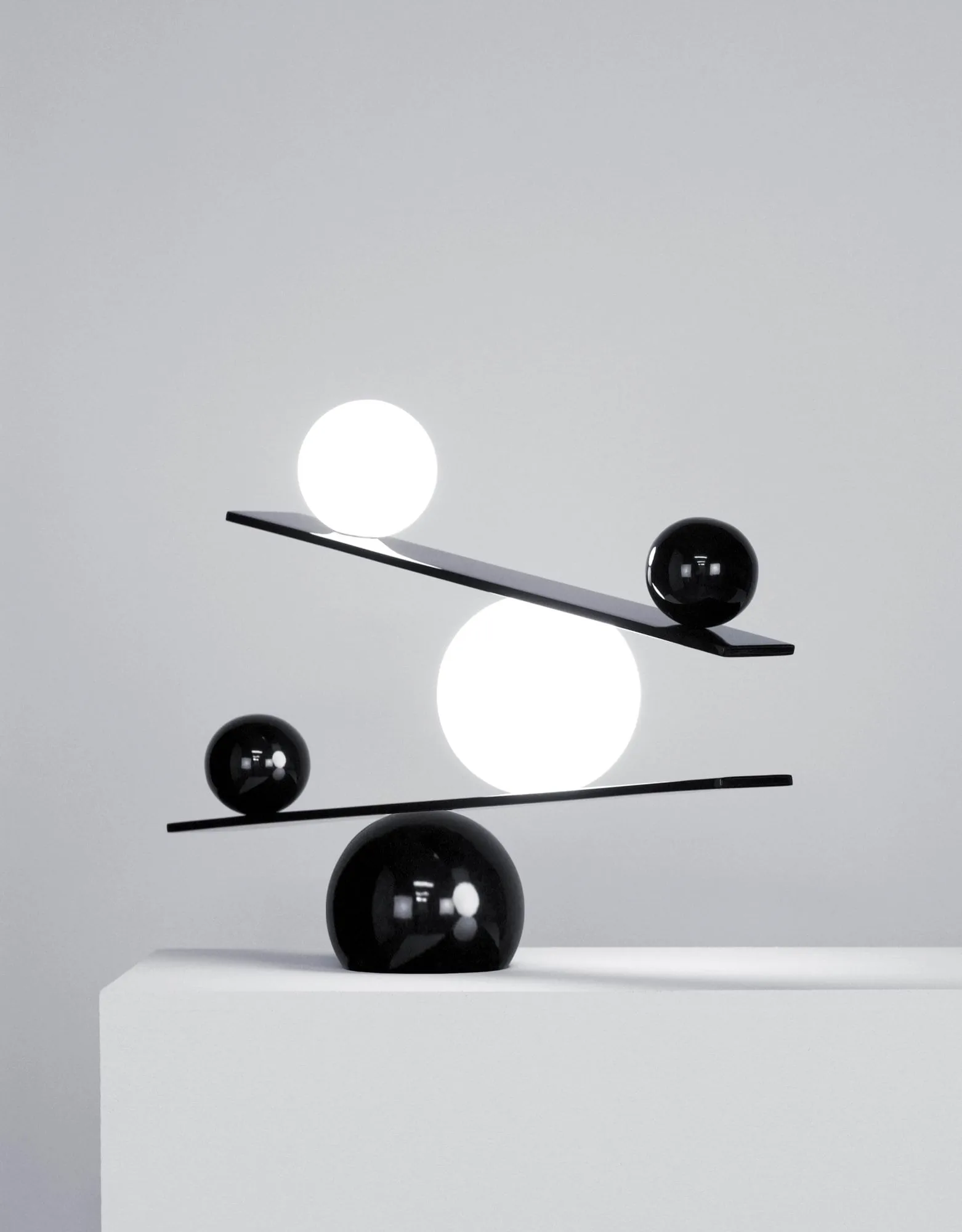 Balance pöytälamppu, Musta, v2 Oblure
