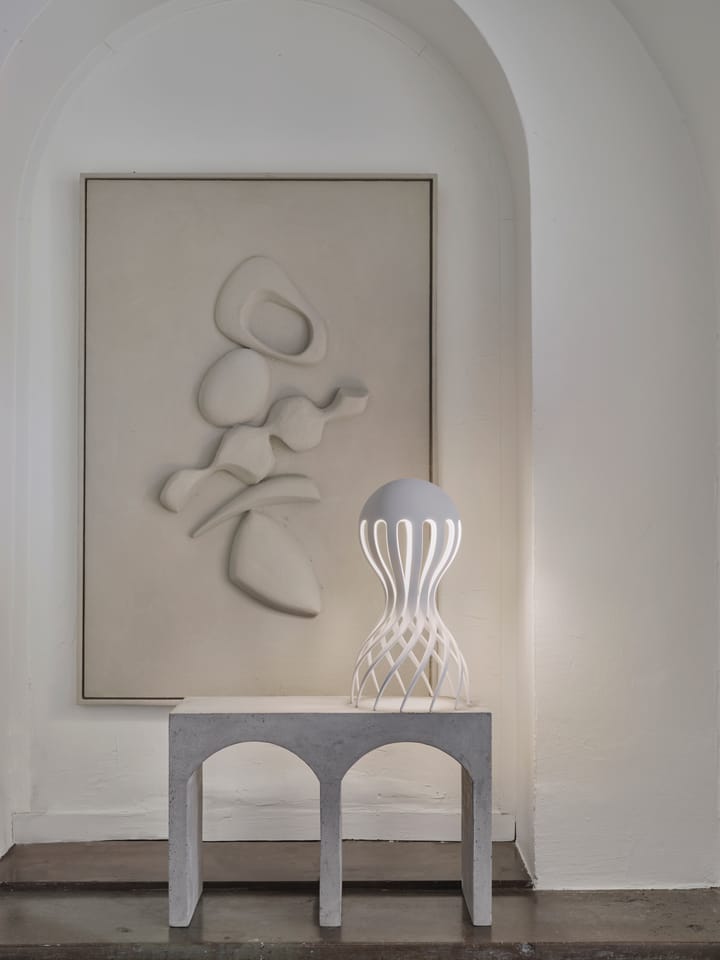 Cirrata pöytälamppu 44,4 cm - Valkoinen - Oblure