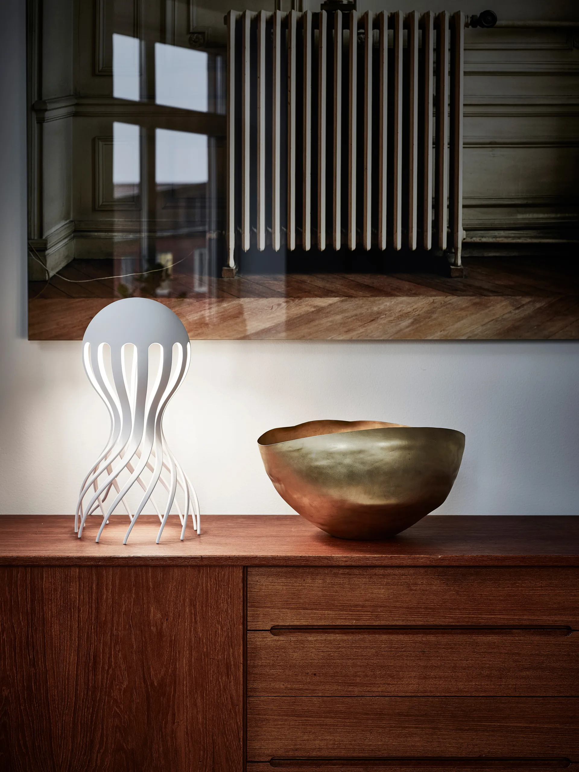 Cirrata pöytälamppu 44,4 cm, Valkoinen Oblure