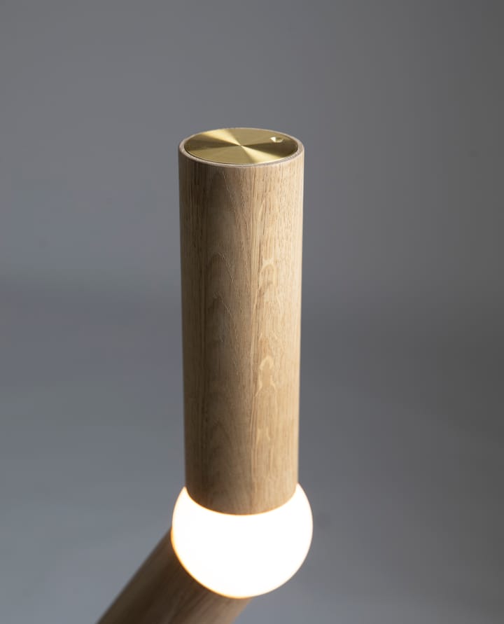 Lightbone lattiavalaisin 124,3 cm - Natural oak - Oblure