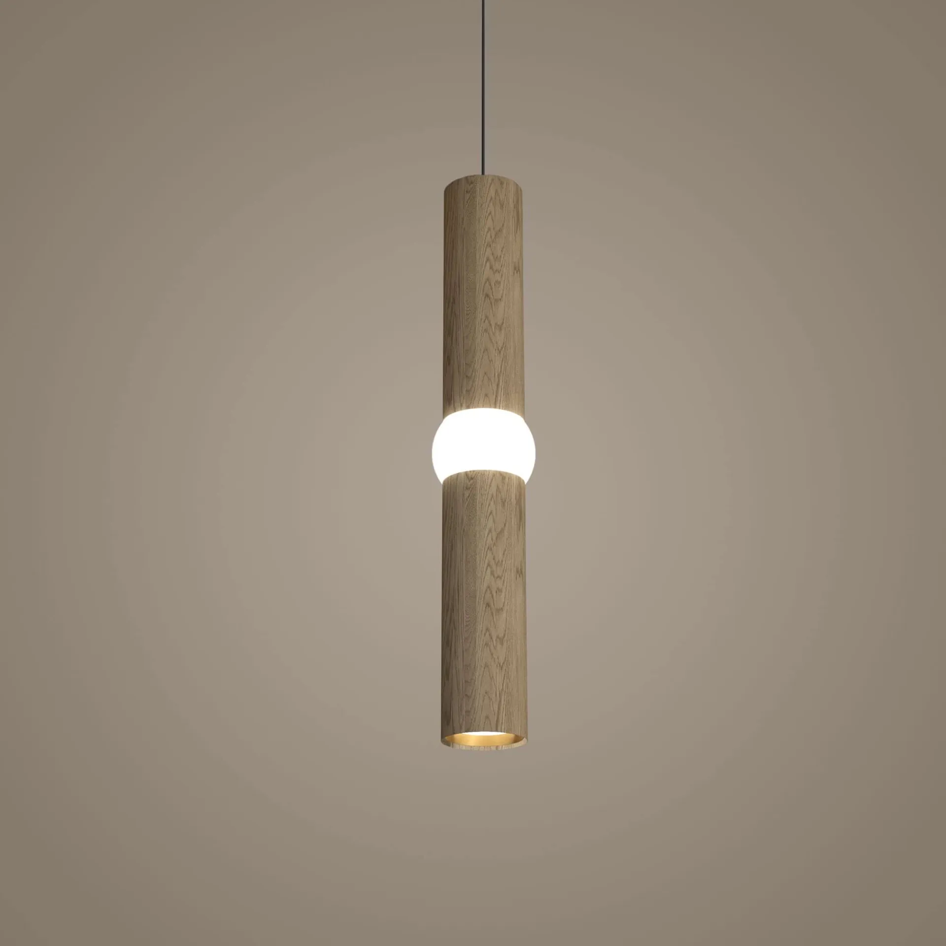 Lightbone riippuvalaisin, Medium 53,8 cm, luonnollinen tammi Oblure