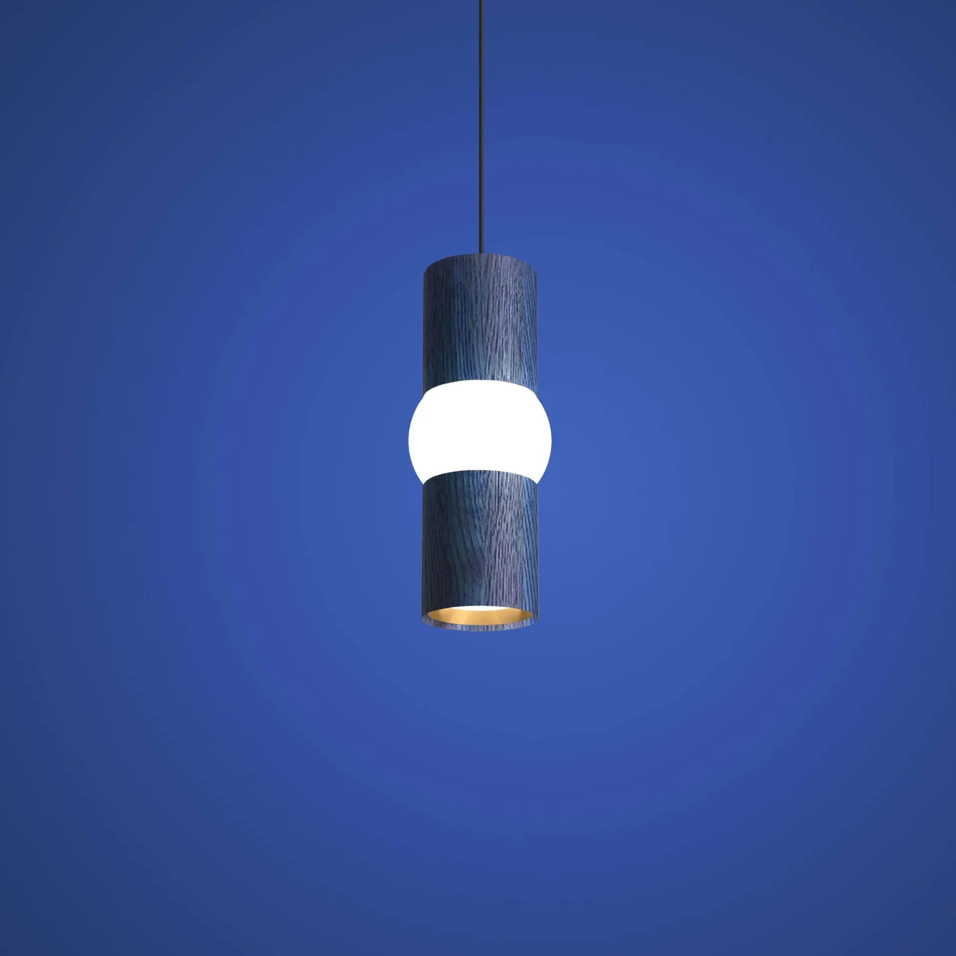 Lightbone riippuvalaisin, Pieni 24 cm, blue oak Oblure