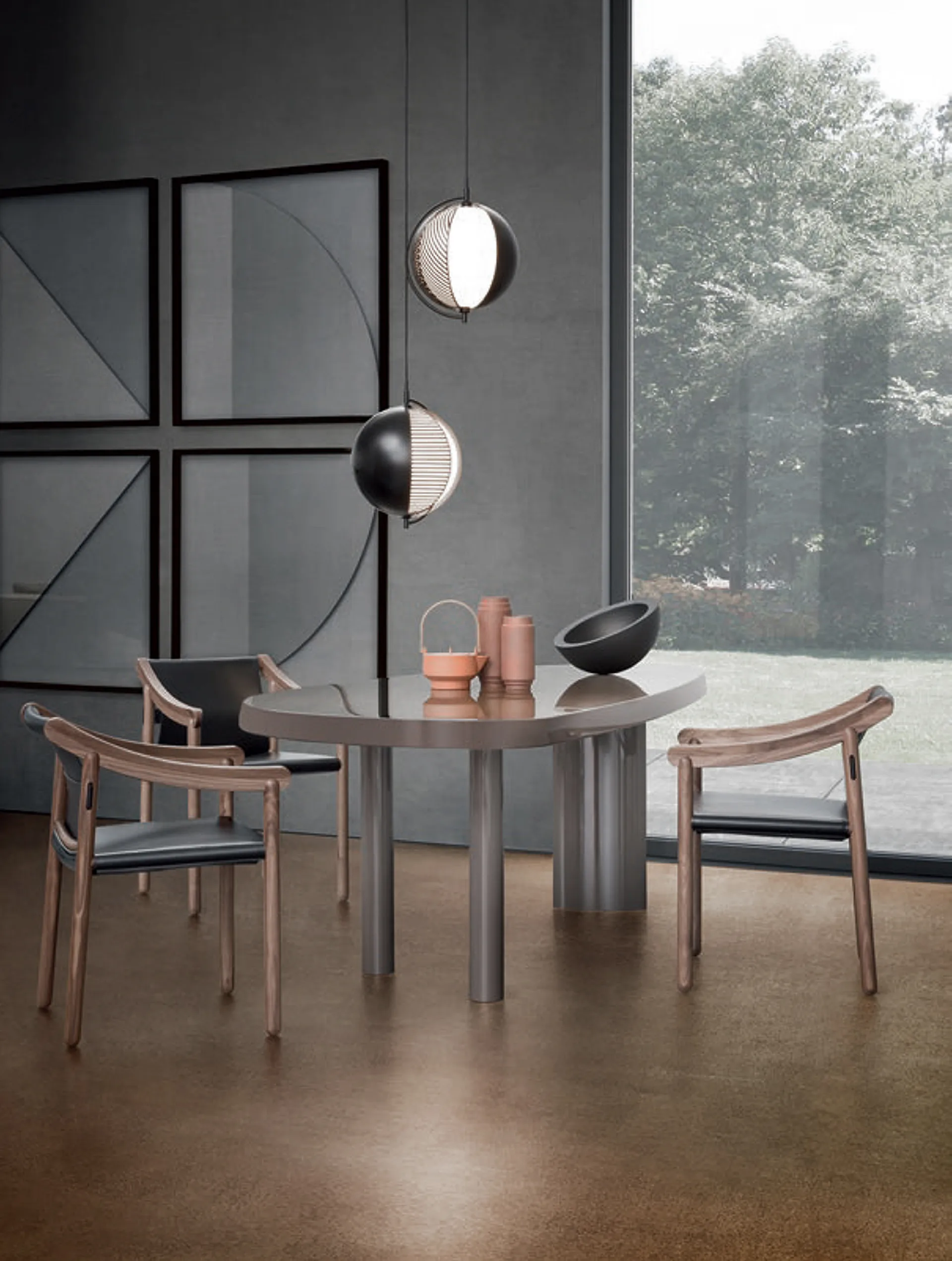 Mondo-kattovalaisin Ø28 cm, Musta Oblure